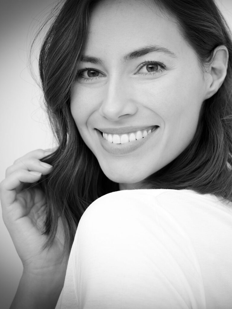 Dental veneers patient smiling